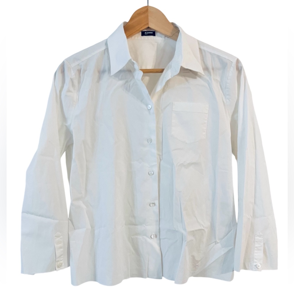 Jil Sander Navypoplin Cropped Shirt